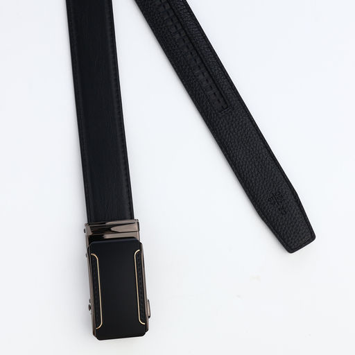 Ремень мужской, натуральная кожа, 120×3.6 см, пряжка автомат, чёрный