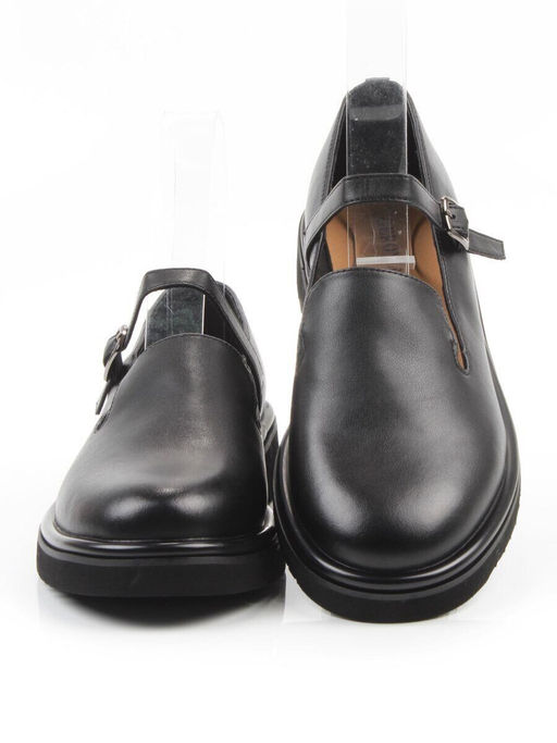 06-DLG05-1 BLACK Туфли женские (натуральная кожа)