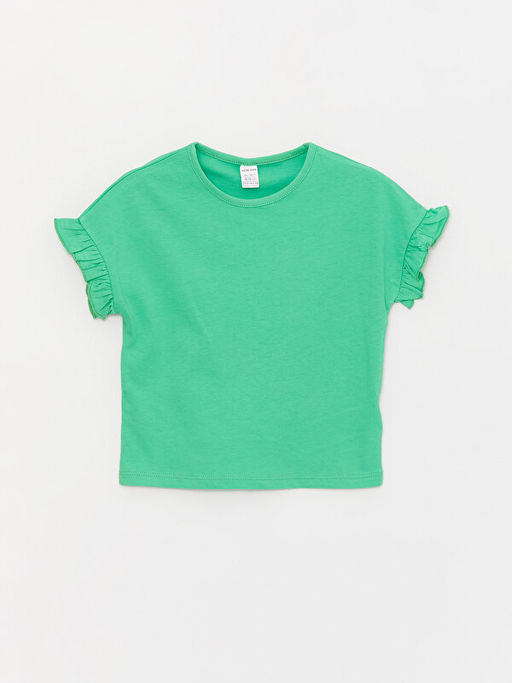 Bisiklet Yaka Basic K?z Bebek Ti??rt