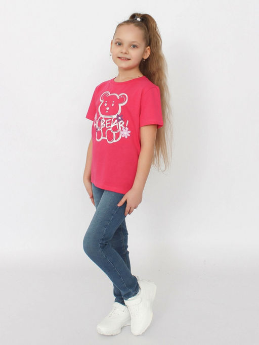 CRB wear/ HSKG 63844-46 Футболка для девочки,циклама/Ex.Cherubino  фото 2