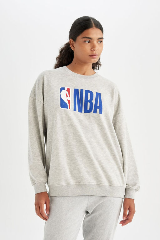 DeFactoFit Толстовка оверсайз с круглым вырезом NBA NBA  фото 19