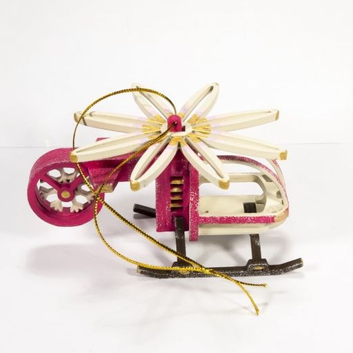 Новогодняя игрушка: Вертолет малый 4010 - Idh фото 4