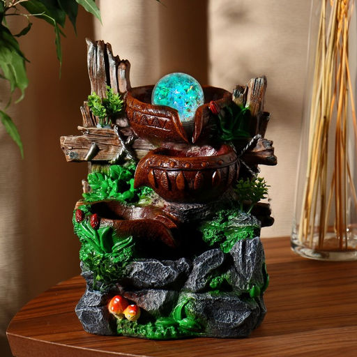 Фонтан настольный «Особенное место», 20×16×26 см, с подсветкой