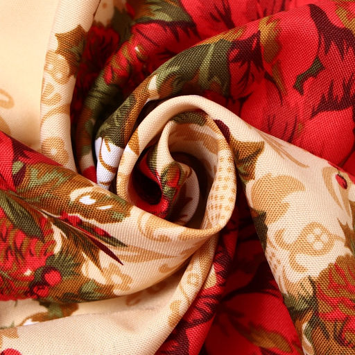 Комплект штор для кухни с подхватами «Доляна. Новогодние украшения», 2 шт., жёлтые, 145×180 см