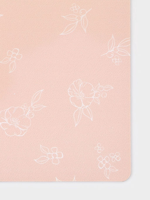 Коврик для сушки посуды Доляна Flowers, влаговпитывающий, 46?30.5 см, розовый