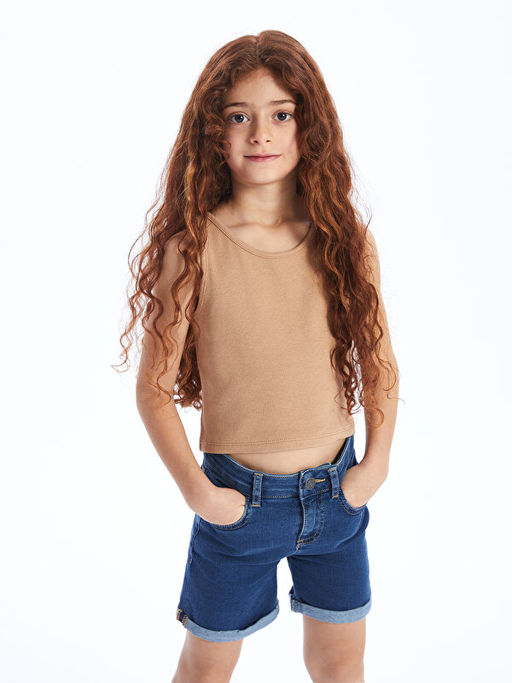 Bisiklet Yaka Basic K?z ?ocuk Atlet - Waikiki фото 2