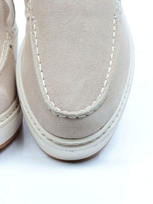 03-5060-5 BEIGE Лоферы женские (натуральная замша)