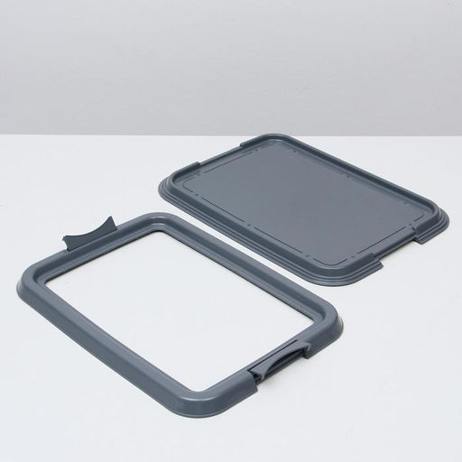 Туалет под пеленку Дайна, 49 х 36 см, серый - Пижон фото 6