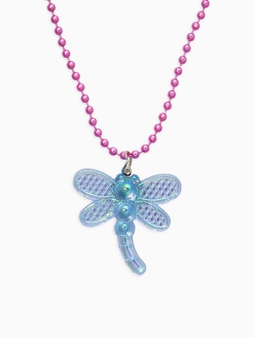 Цена за 2 шт. Набор детских украшений "Выбражулька" стрекоза, 2 предмета: кулон, пусеты, цвет голубой