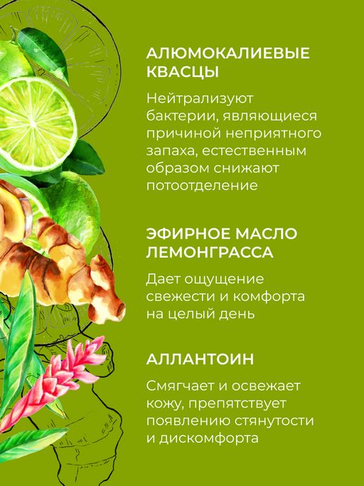 Дезодорант "Имбирь и лайм" SIBERINA