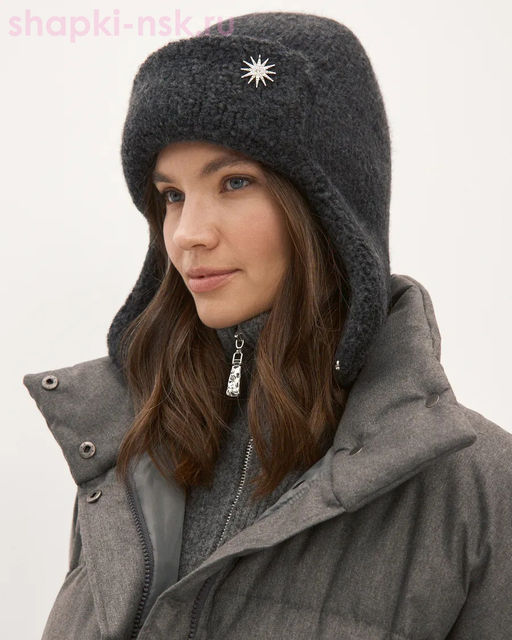 1015 WH Ушанка женская (56-58)