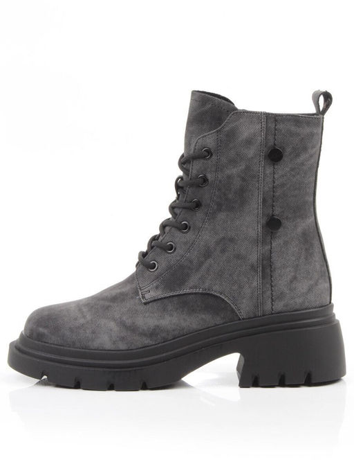 04-WD025-1M DK. GRAY Ботинки зимние женские (натуральная кожа, 100% шерсть)