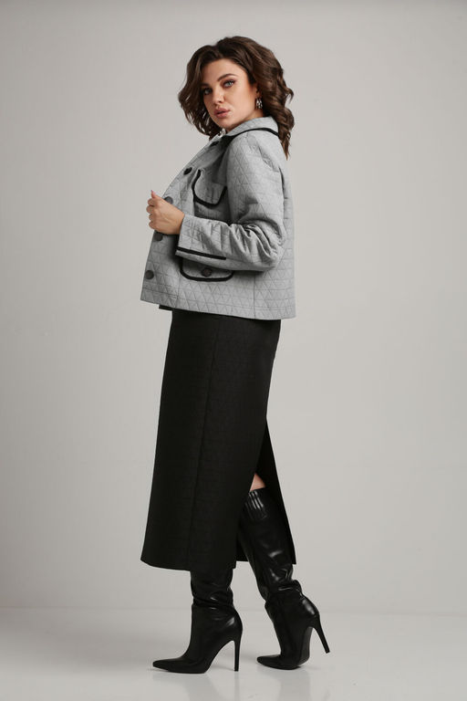 Костюм Aira Style 24-18 Серо-черный