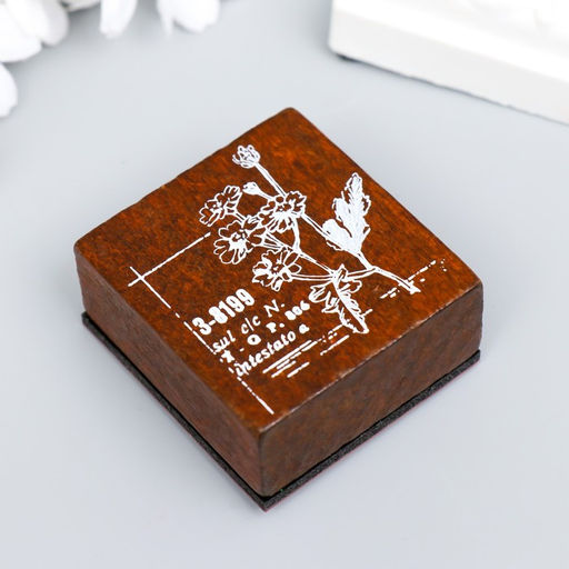 Печать дерево «Ромашки», 4.7×5 см