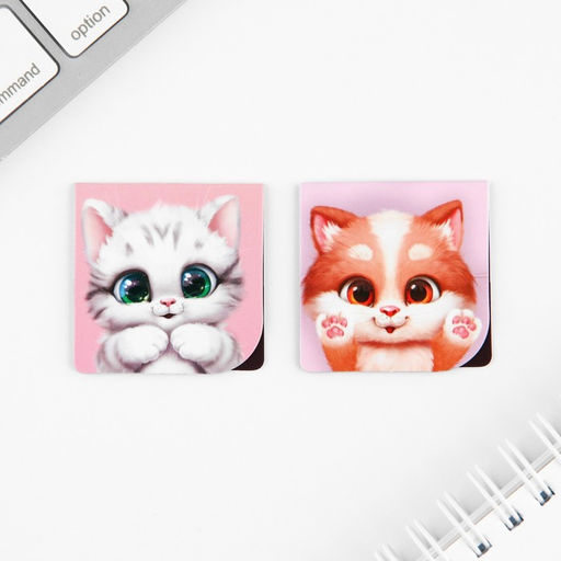 Цена за 2 шт. Набор блокнот А6, 32 листа, наклейки, магнитные закладки С 8 марта - Artfox фото 3