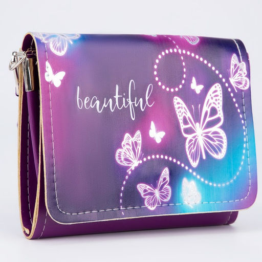 Сумка детская Beautiful на клапане, цвет фиолетовый - NAZAMOK KIDS фото 2