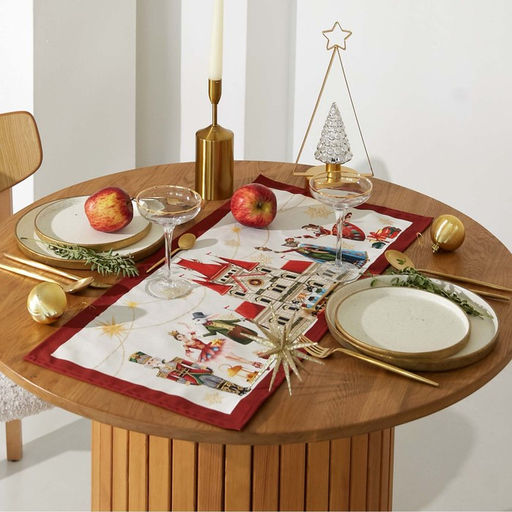 Дорожка новогодняя на стол Этель Щелкунчик 40?147  5 см, 100% хл, саржа 190 г/м?