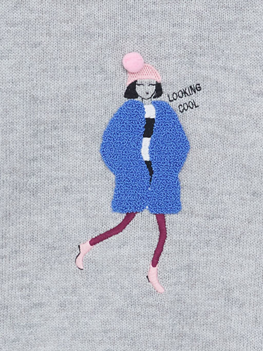 Bisiklet Yaka K?z ?ocuk Triko Kazak - Waikiki фото 2