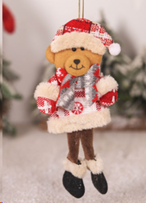 Новогоднее украшение Мишка / NA122 /уп 100/