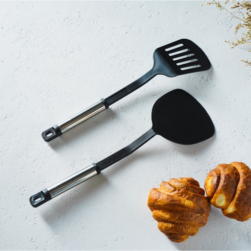 Набор кухонных принадлежностей Доляна «Антрацитовый блеск», 5 предметов, чёрная