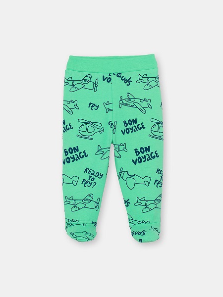 CRB wear / CSNB 70170-38-305 Ползунки ясельные, ментоловый/Ex.Cherubino