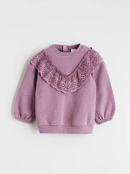 Bisiklet Yaka K?z Bebek Sweatshirt ve Tayt