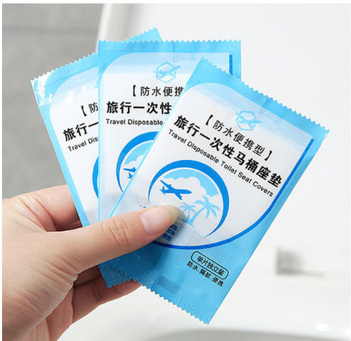 Набор дорожных накладок на унитаз одноразовые (10 шт.)