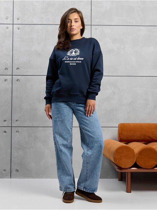 Свитшот Герб Синий Женский - София фото 9