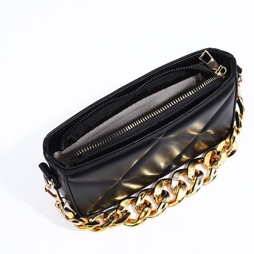 Сумка кросс-боди на молнии, цвет чёрный - Simaland фото 8