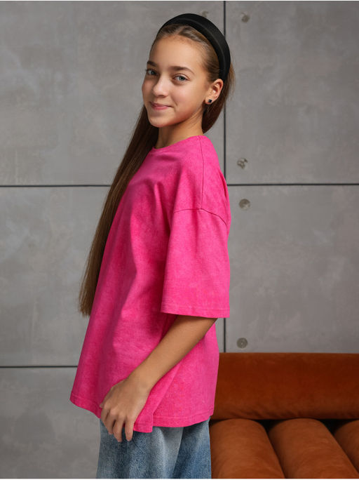 Футболка "Винтаж" Розовый Девочка