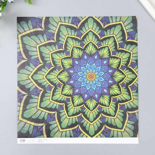 Цена за 5 шт. Бумага для скрапбукинга двусторонняя «Эклектика серебро и мехенди», плотн 180 г 30.5×32 см