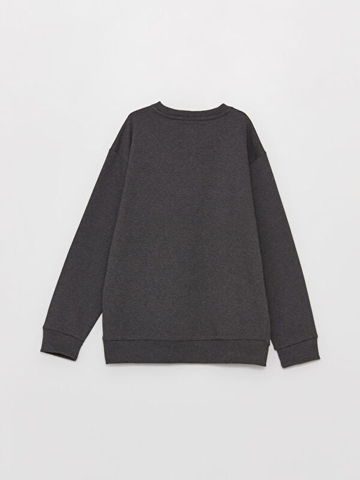 Bisiklet Yaka Basic Uzun Kollu Erkek ?ocuk Sweatshirt - Waikiki фото 3