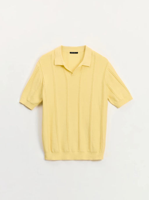 Джемпер поло фактурной вязки ZR2605043306-133 / Zarina