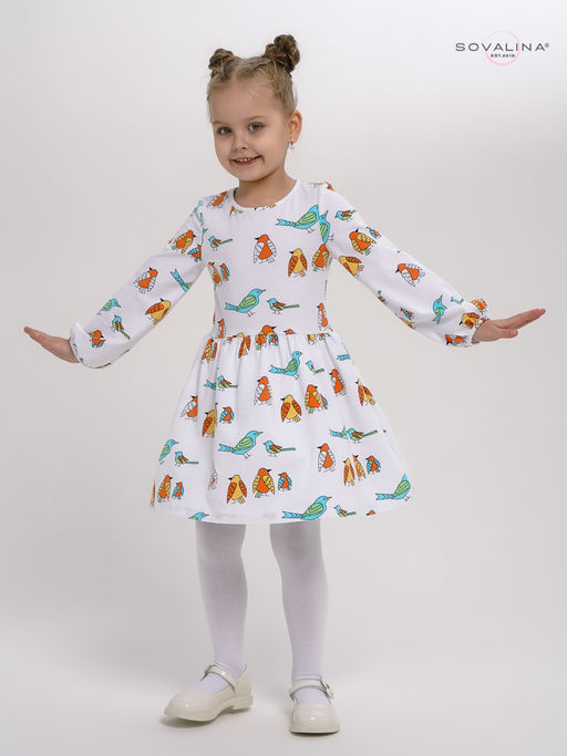 Платье Моана птички на белом - Sovalina фото 10
