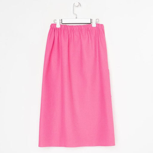 Полотенце банное Этель Парео с карманом 80*140 см. цв. ягодный, 100% хл, вафля 240 г/м2  фото 9