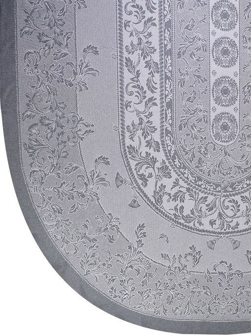 07с24- ЯК Скатерть 170*250 Овальная цв. серый - Текс-дизайн фото 2