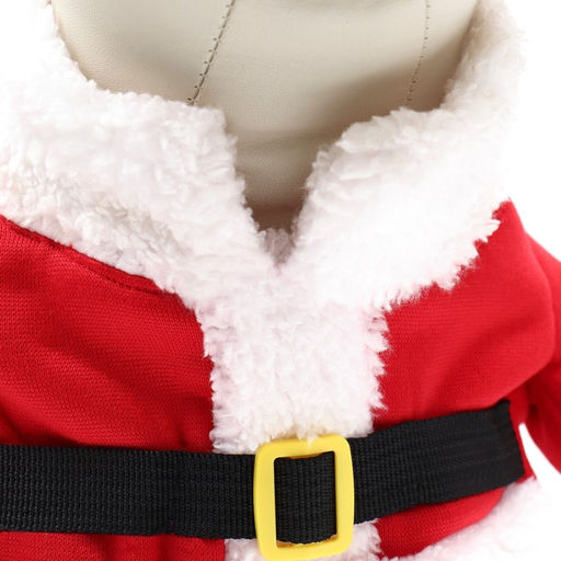 Новогодний костюм для собак Клаус, размер L (ДС 35, ОГ 45 см) - Пижон фото 7