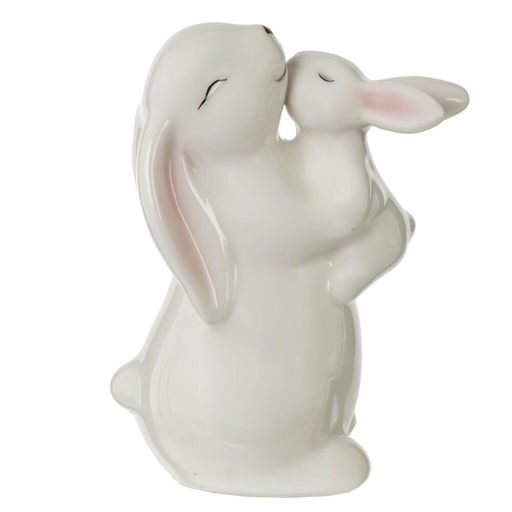 Фигурка декоративная "Зайцы", L9 W6,5 H11 см