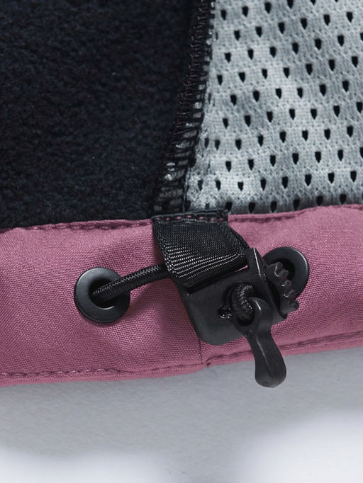 Ветровка женская софтшелл виндстоппер с капюшоном спортивная малинового цвета 9616_1M