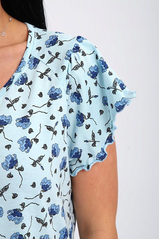 Сорочка женская (01064 синий) - Плиона фото 55