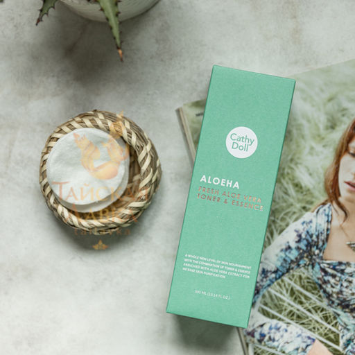 Тонер д/лица Освежающий и Увлажняющий Алоэ CATHY DOLL, 300 мл  фото 8