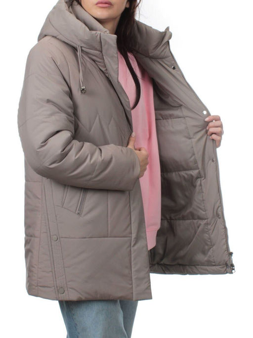 957 DK. BEIGE Куртка зимняя женская (верблюжья шерсть)