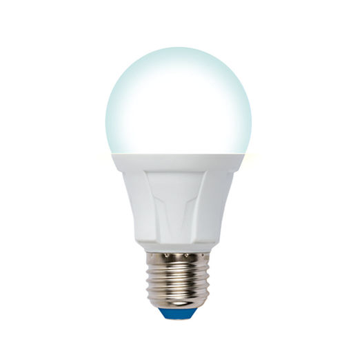 LED-A60 10W/4000K/E27/FR/DIM PLP01WH Лампа светодиодная, диммируемая. Форма А, матовая. Серия Яркая. Белый свет (4000К). Картон. ТМ Uniel.