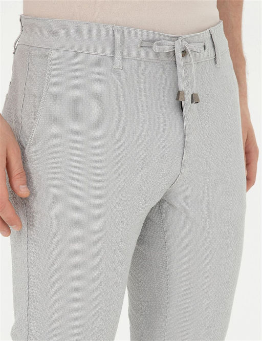 Gri Slim Fit Kanvas Pantolon - Pierre cardin фото 5