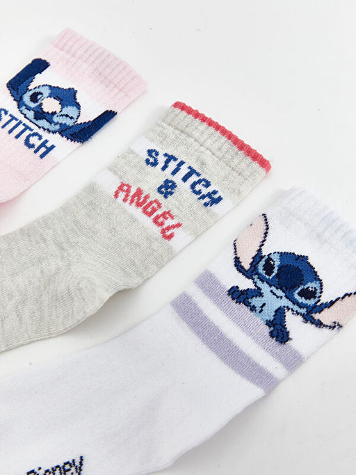 Stitch Desenli K?z ?ocuk Soket ?orap 5li - Waikiki фото 2