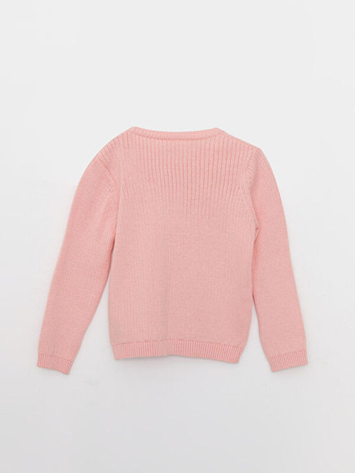 Bisiklet Yaka Uzun Kollu Kendinden Desenli K?z Bebek Triko H?rka - Waikiki фото 2