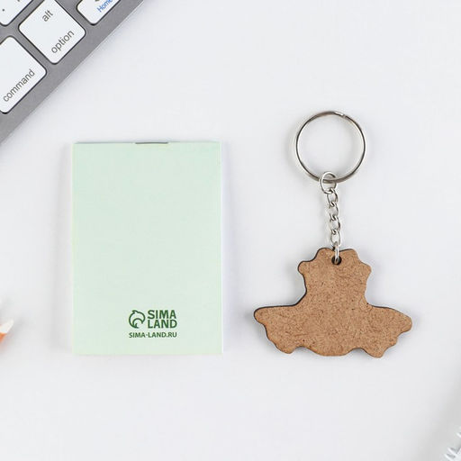 Подарочный набор Самому бесстрашному. 23 февраля, блокнот и деревянный брелок - Artfox фото 4