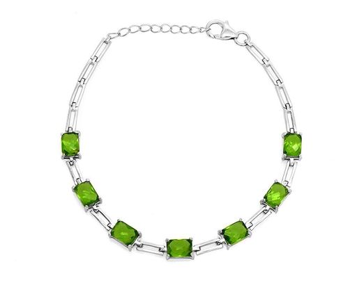 Браслет из серебра султанит, Кален