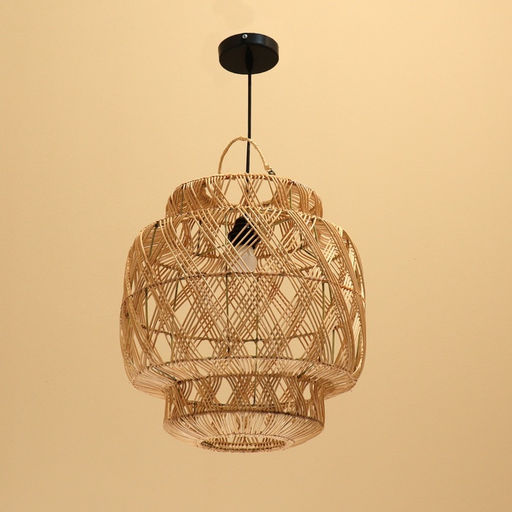 Светильник потолочный из ротанга «Райан», 1×120 Вт, Е27, 40×40×40 см
