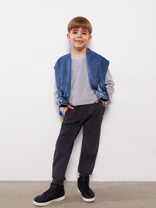 Beli Lastikli Basic Polar Erkek ?ocuk Jogger E?ofman Alt? - Waikiki фото 3